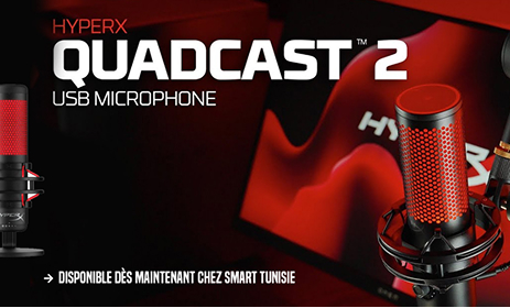 New arrival hyperx quadcast 2 black microphone